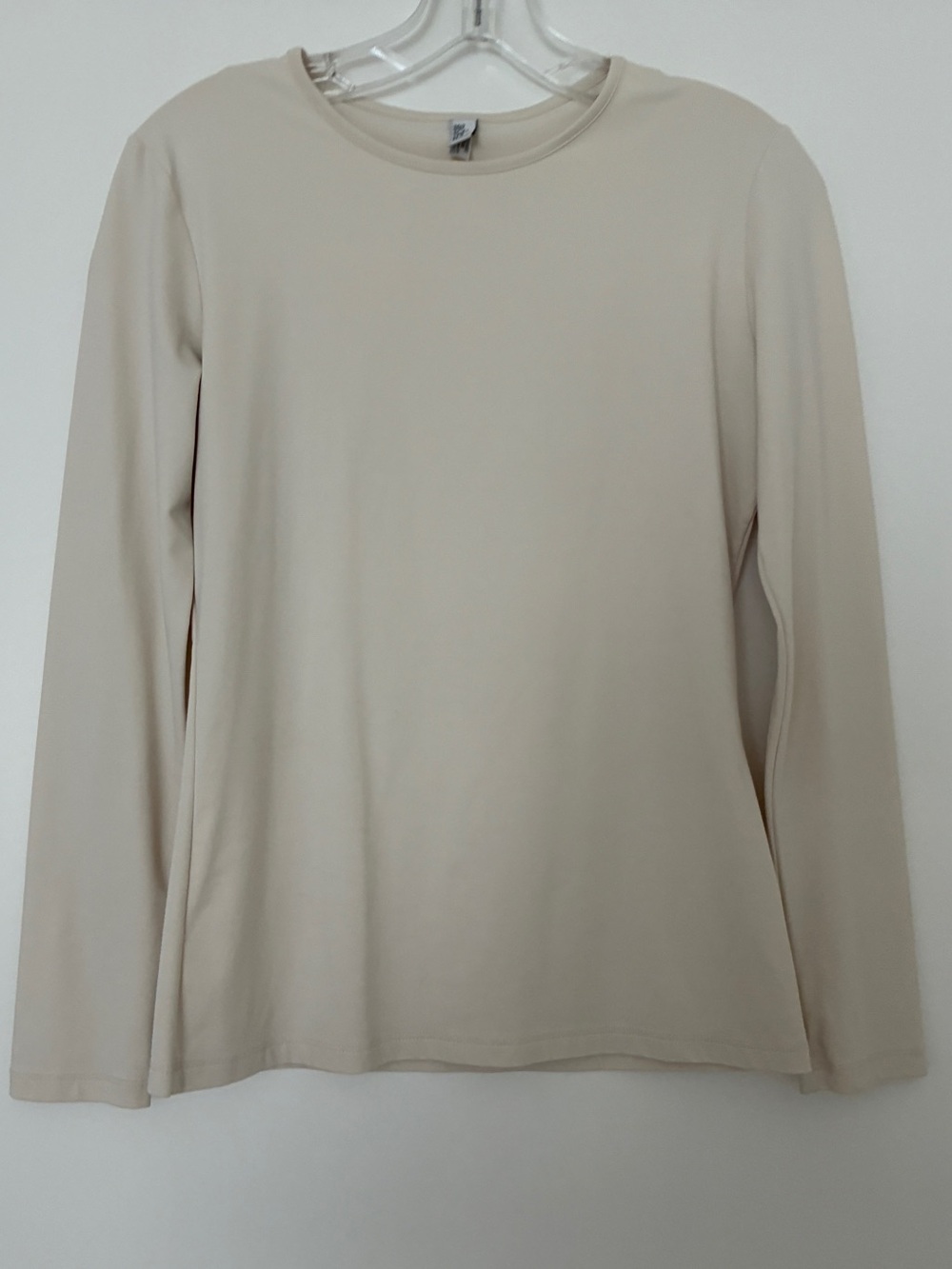 Area Crewneck Long Sleeve Top - Cream